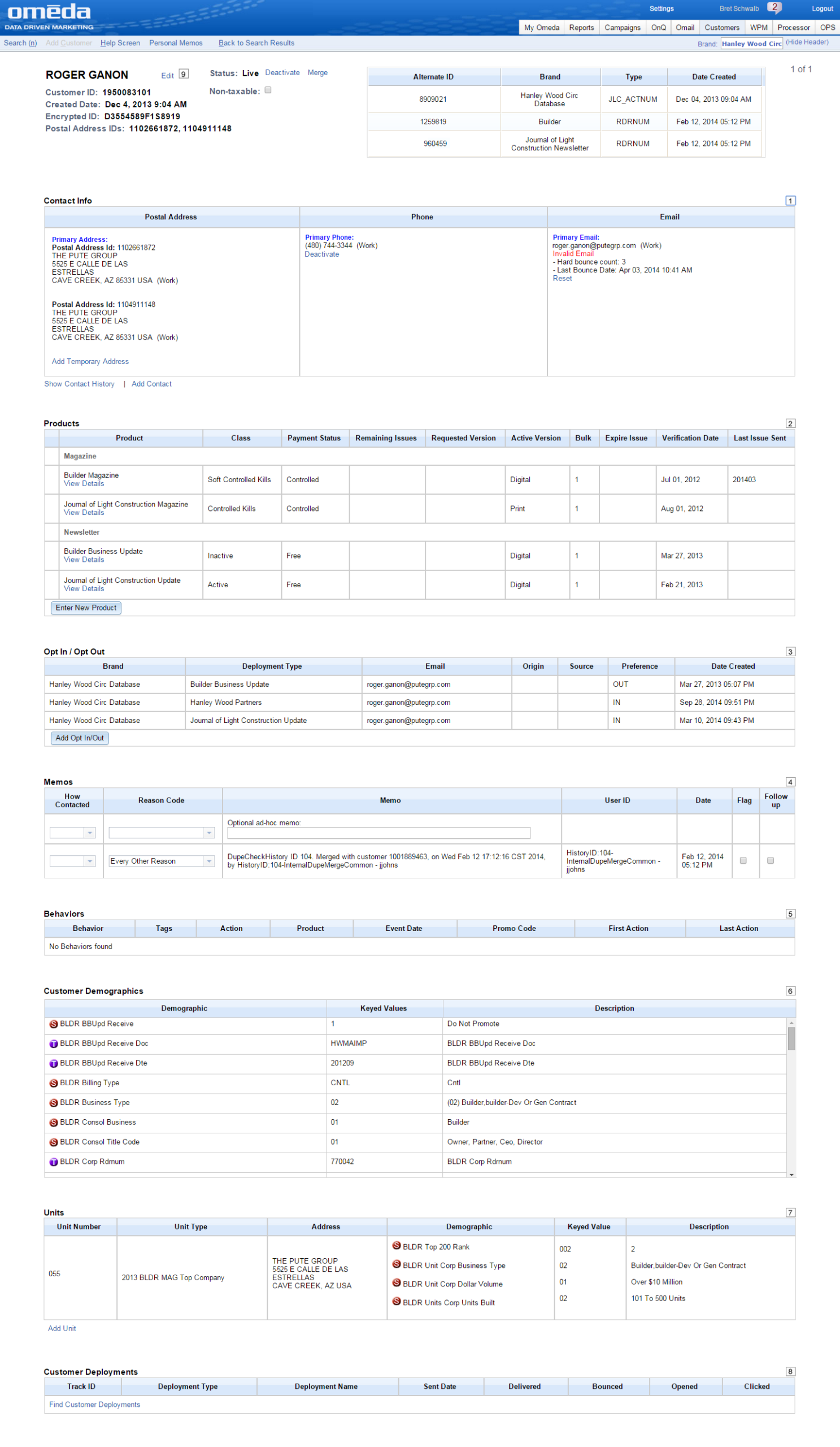 Customer View CX Application